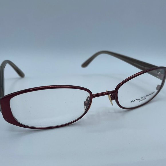 New DANA BUCHMAN Eyeglasses Jonie Burgundy Size 49-19-133 - Picture 3 of 16